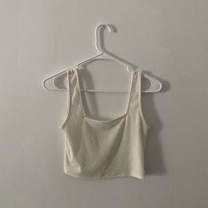 White Cover Up Crop Top
